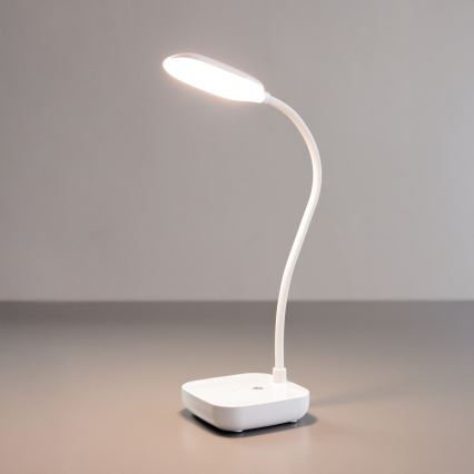 Zuma Line - LED Акумулаторен настолна лампа LED/7W/1200 mAh 3000/4500/6000K CRI 90 бял