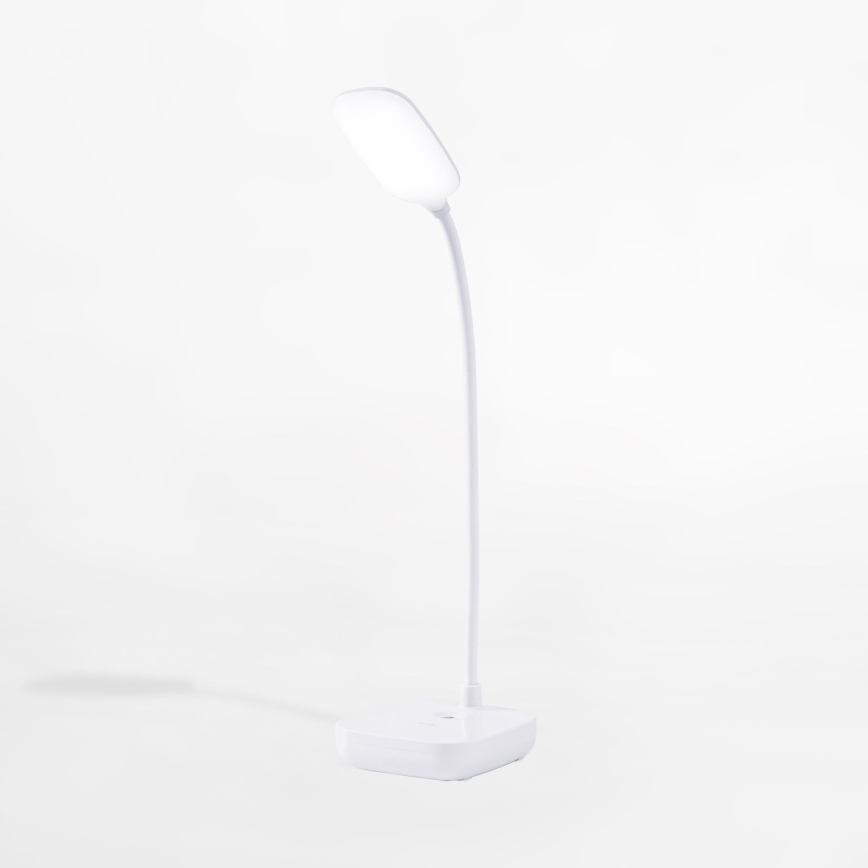 Zuma Line - LED Акумулаторен настолна лампа LED/7W/1200 mAh 3000/4500/6000K CRI 90 бял