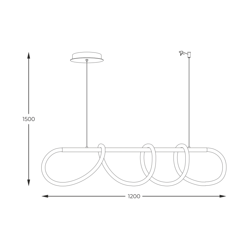 Zuma Line - LED Пендел LED/45W/230V 3000/4000/6000K златист