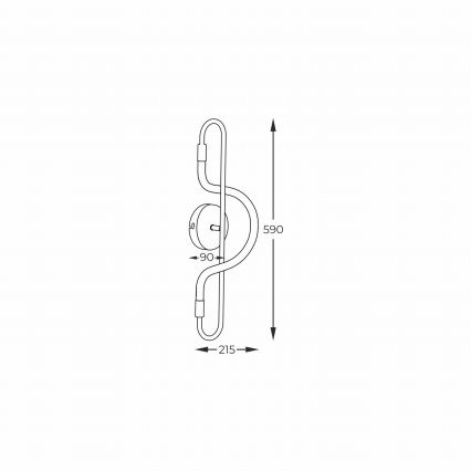 Zuma Line - LED аплик BALBO LED/10W/230V 3000/4000/6000K черен