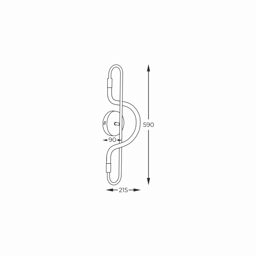 Zuma Line - LED аплик BALBO LED/10W/230V 3000/4000/6000K черен