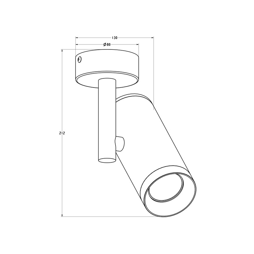 Zuma Line - Спот 1xGU10/50W/230V черен