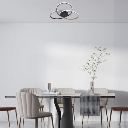 Zuma Line - LED Плафониера LED/60W/230V 3000/4000/6000K черен/златист