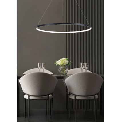 Zuma Line - LED полилей на кабел LED/36W/230V 3000/4000/6000K диаметър 80 cm черен