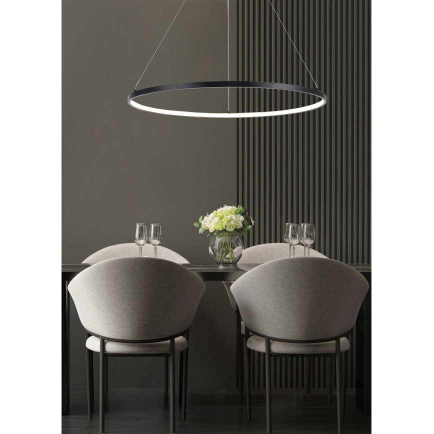 Zuma Line - LED полилей на кабел LED/36W/230V 3000/4000/6000K диаметър 80 cm черен