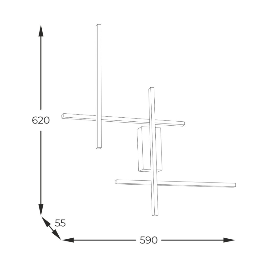 Zuma Line - LED аплик LED/32W/230V 3000/4000/6000K златист