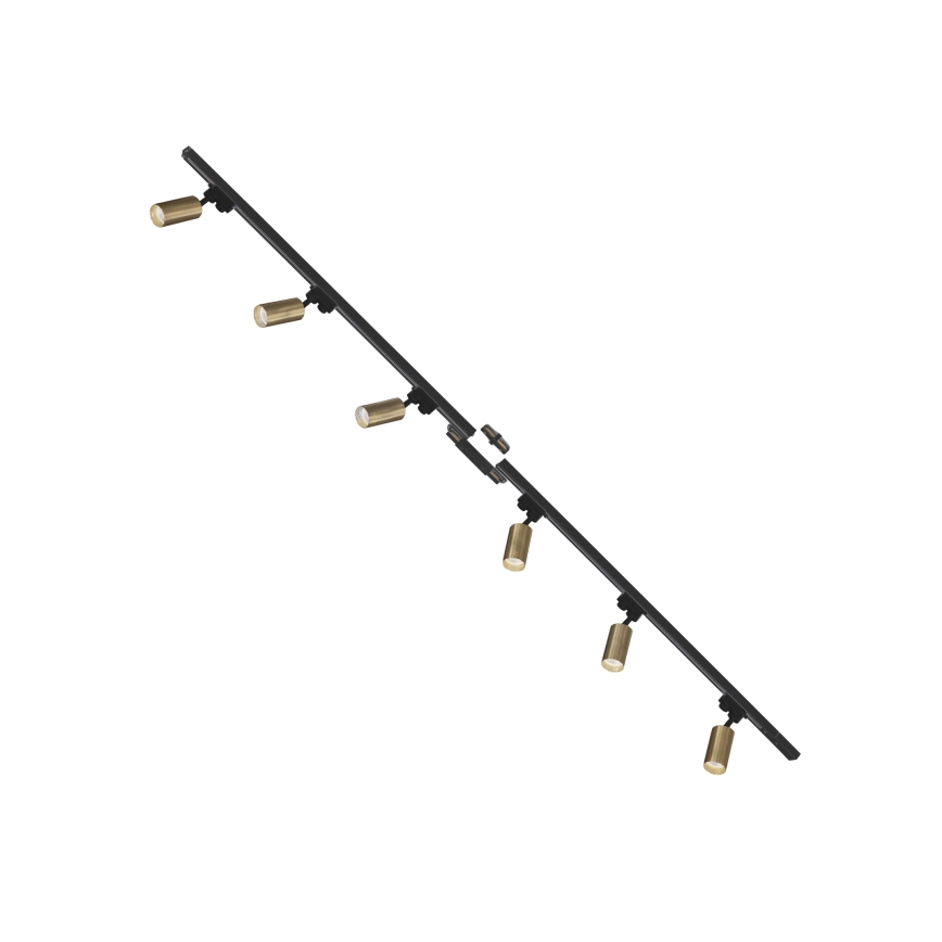 Zuma Line - Спот в релсова система 6xGU10/35W/230V черен/златист