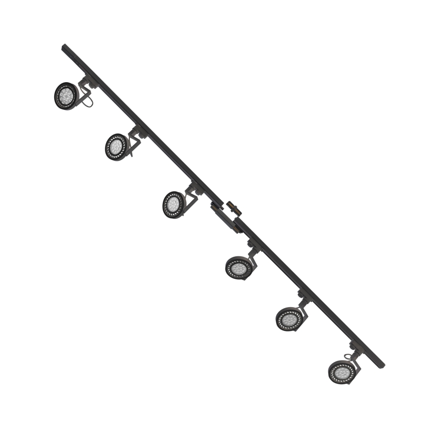 Zuma Line - Спот в релсова система 6xGU10/10W/230V черен