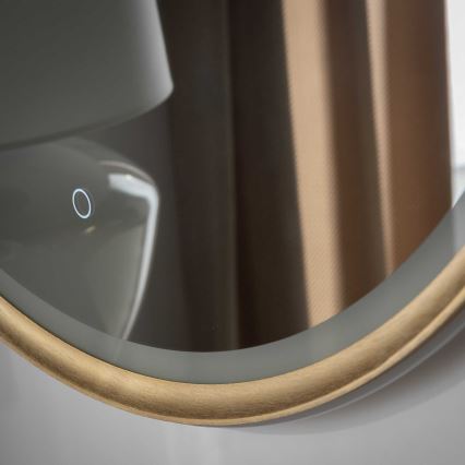 Zuma Line - LED стенено огледало за баня с подсветка LED/36W/230V 3000/4000/6000K Ø 80 см IP44 месинг