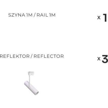 Zuma Line - Прожектор в системата 3xGU10/35W/230V бял