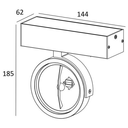 Zuma Line - Спот 2xG9/42W/230V черен