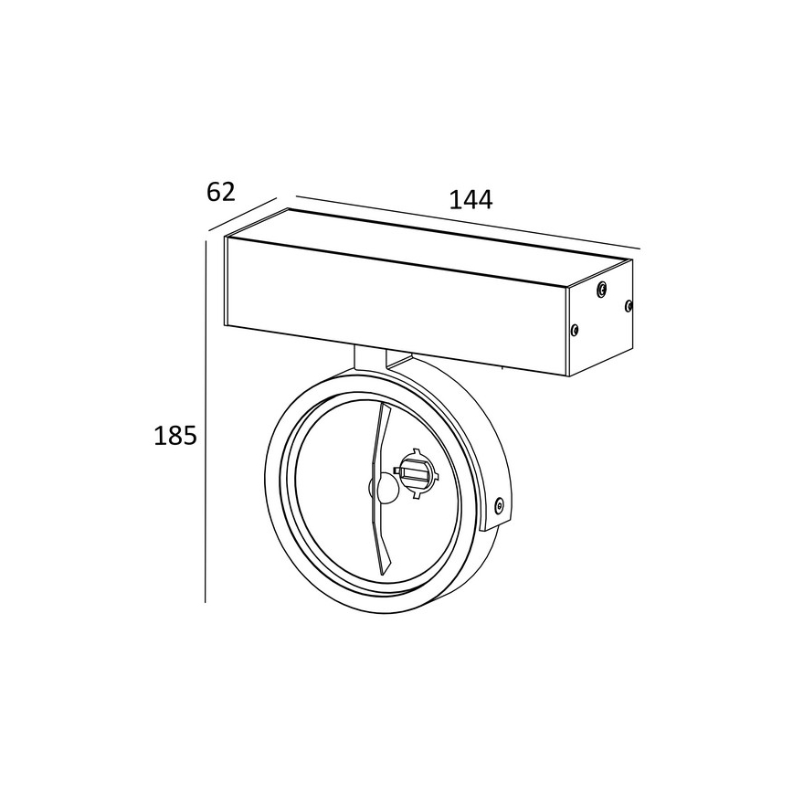 Zuma Line - Спот 2xG9/42W/230V черен