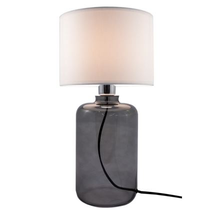 Zuma Line - Настолна лампа 1xE27/40W/230V бяла/черна