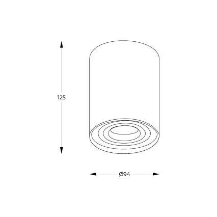 Zuma Line - LED RGBW димируемо точково осветително тяло 1xGU10/6W/230V черно + дистанционно управление