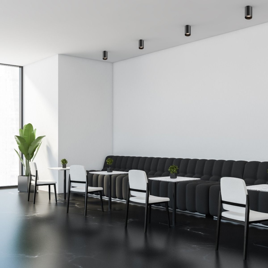 Zuma Line - LED RGBW Димируемо точково осветително тяло 1xGU10/6W/230V черно + дистанционно управление