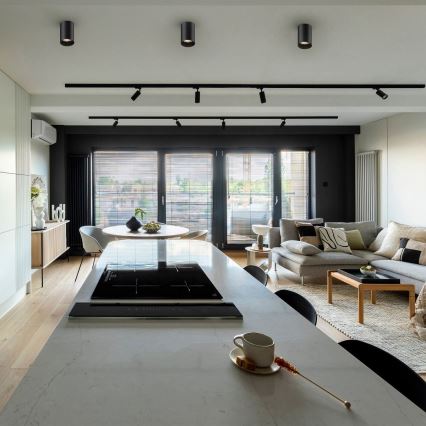 Zuma Line - LED RGBW Димируемо точково осветително тяло 1xGU10/6W/230V черно + дистанционно управление