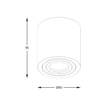 Zuma Line - LED RGBW димируемо точково осветително тяло за баня 1xGU10/4,8W/230V IP44 бяло + дистанционно управление