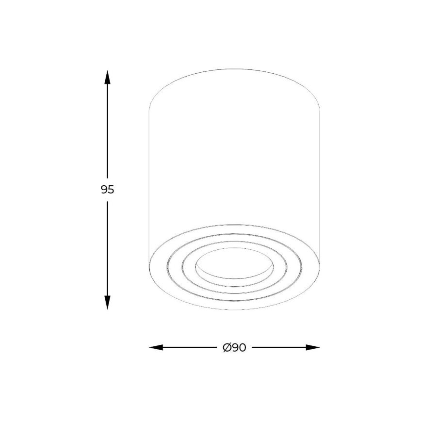 Zuma Line - LED RGBW димируемо точково осветително тяло за баня 1xGU10/6W/230V IP44 бяло + дистанционно управление