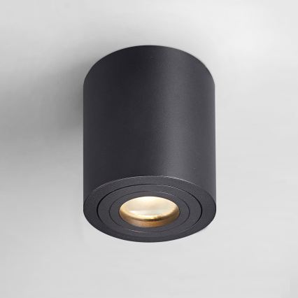 Zuma Line - LED RGBW димируемо точково осветително тяло за баня 1xGU10/6W/230V IP44 черно + дистанционно управление