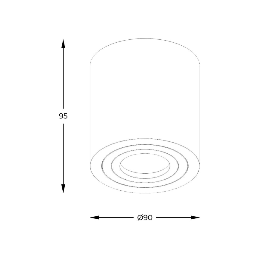 Zuma Line - LED RGBW димируемо точково осветително тяло за баня 1xGU10/6W/230V IP44 черно + дистанционно управление