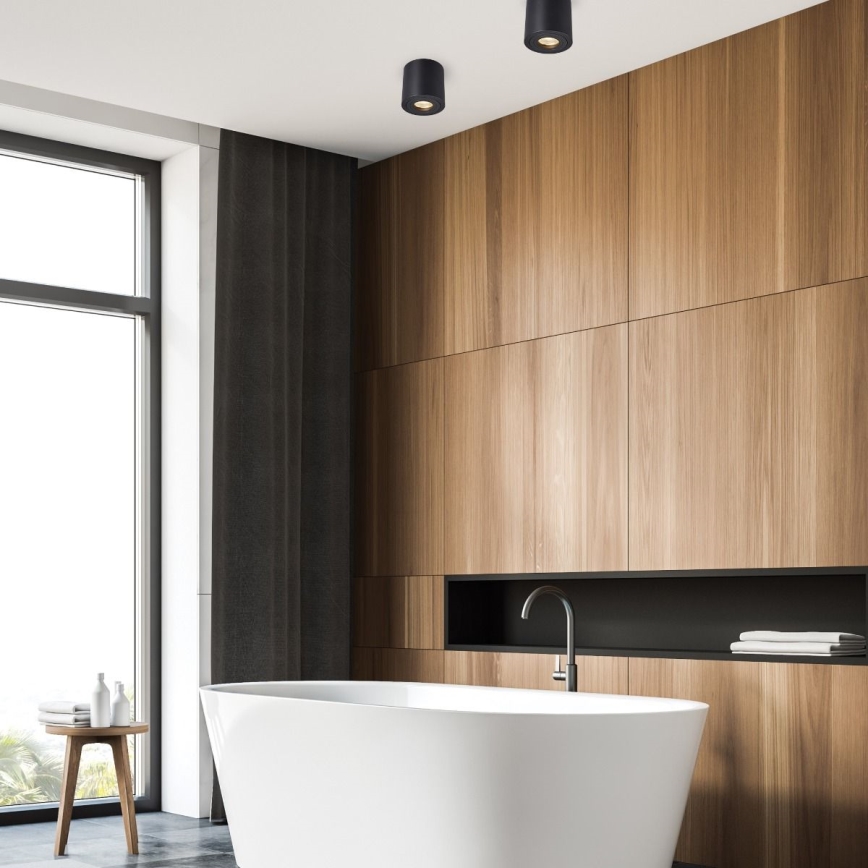 Zuma Line - Спот 1xGU10/50W/230V IP44 черен