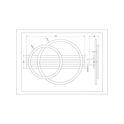 Zuma Line - LED плафон LED/40W/230V