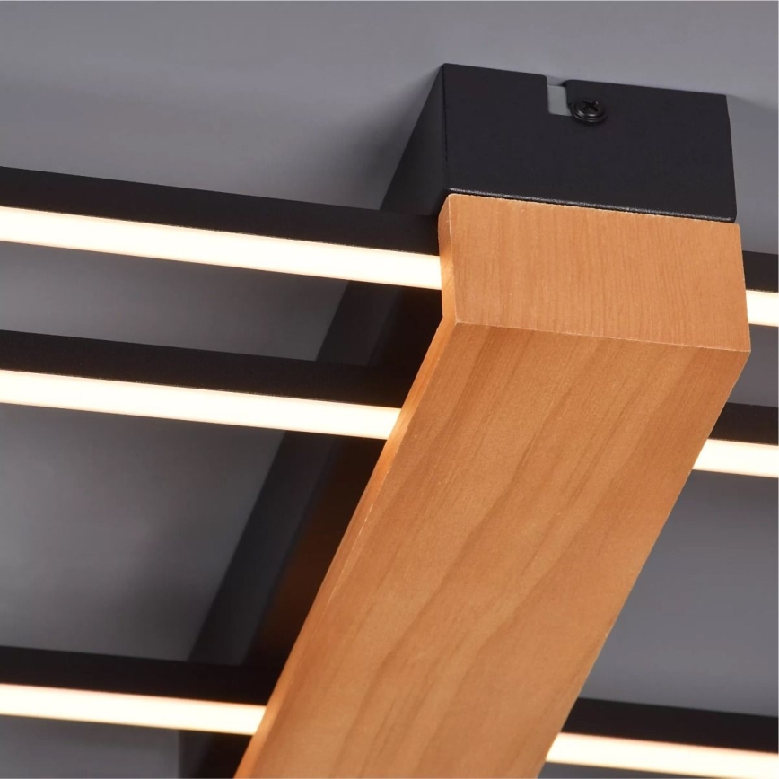 Zuma Line - LED Плафониера LED/39W/230V 3000K черен/бор