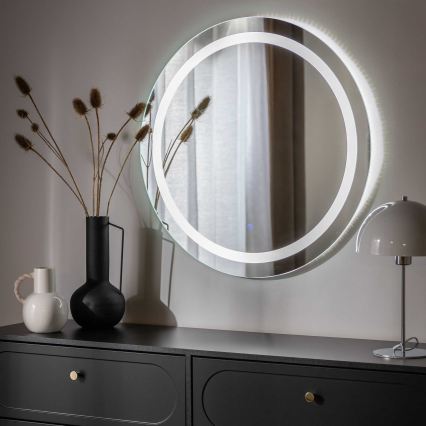 Zuma Line - LED Стенно огледало за баня с LED подсветка/36W/230V 3000/4000/6000K Ø 80 cm IP44