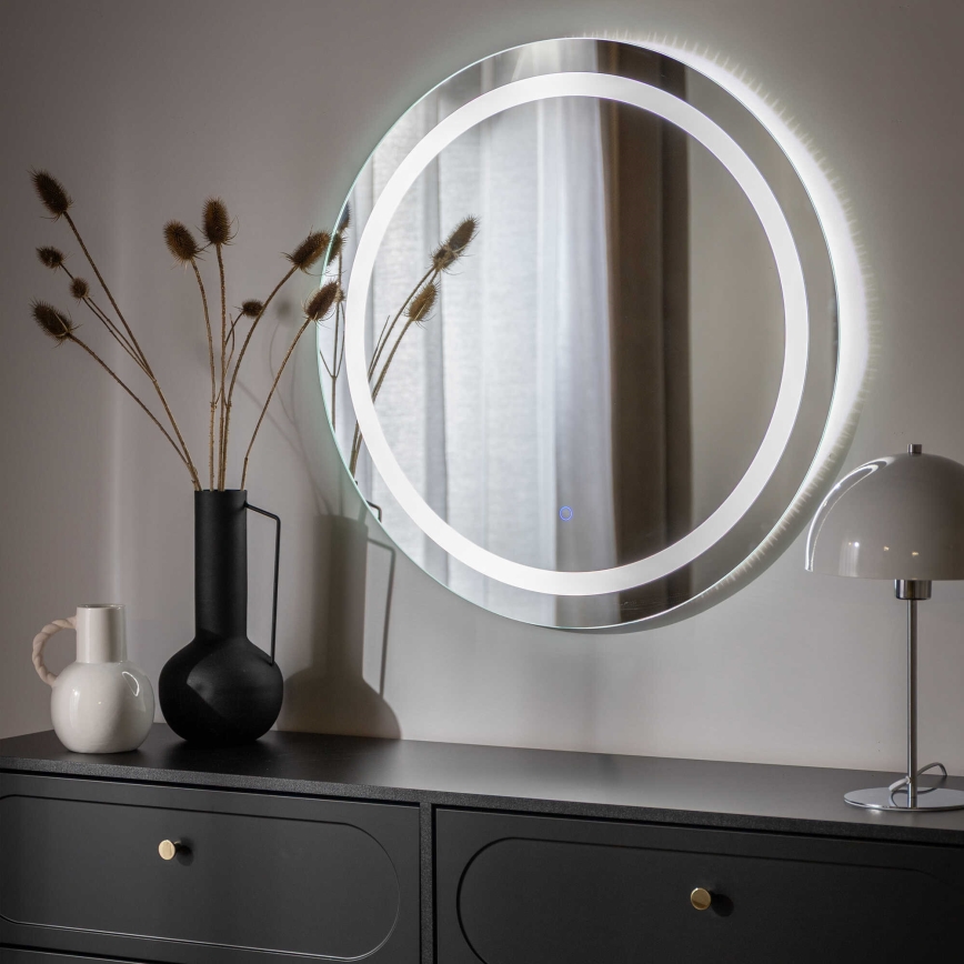 Zuma Line - LED Стенно огледало за баня с LED подсветка/36W/230V 3000/4000/6000K Ø 80 cm IP44