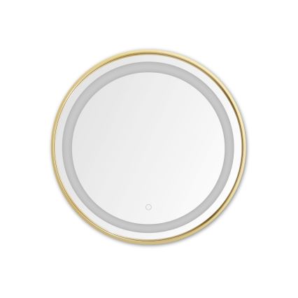 Zuma Line - LED Баня стена огледало с подсветка LED/24W/230V 3000/4000/6000K Ø 60 см IP44 златист