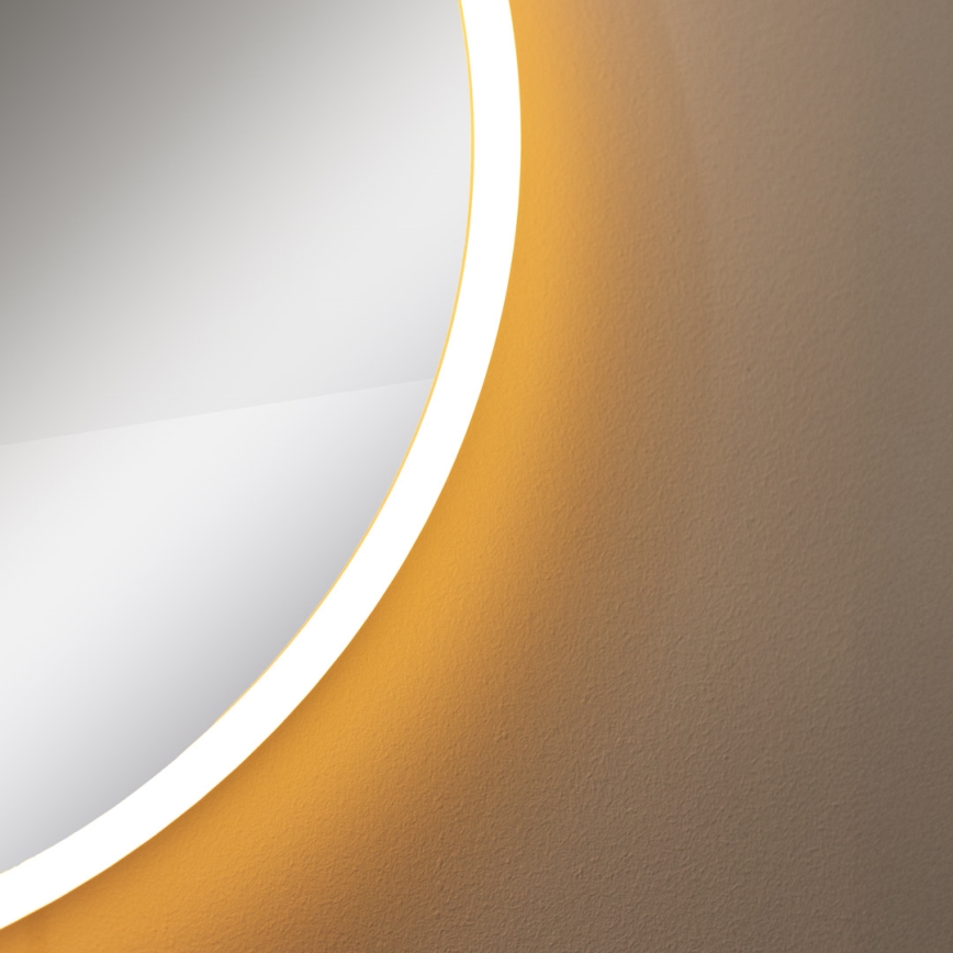 Zuma Line - LED Баня стена огледало с подсветка LED/24W/230V 3000/4000/6000K Ø 60 см IP44 бял/златист
