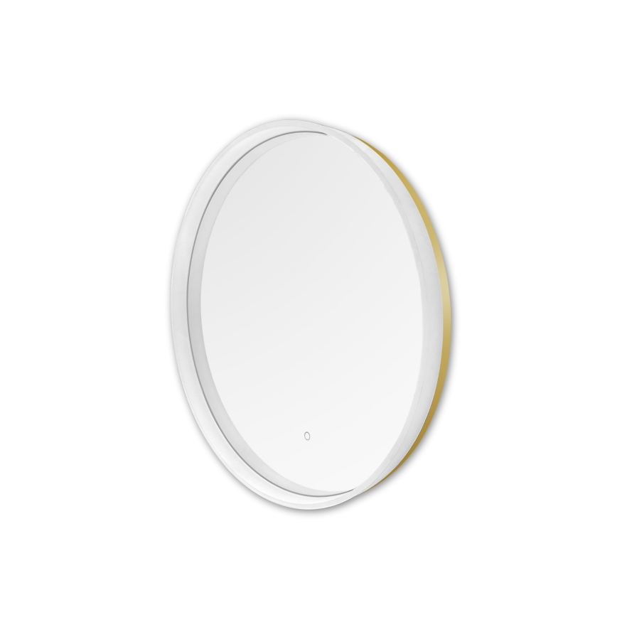 Zuma Line - LED Баня стена огледало с подсветка LED/24W/230V 3000/4000/6000K Ø 60 см IP44 бял/златист