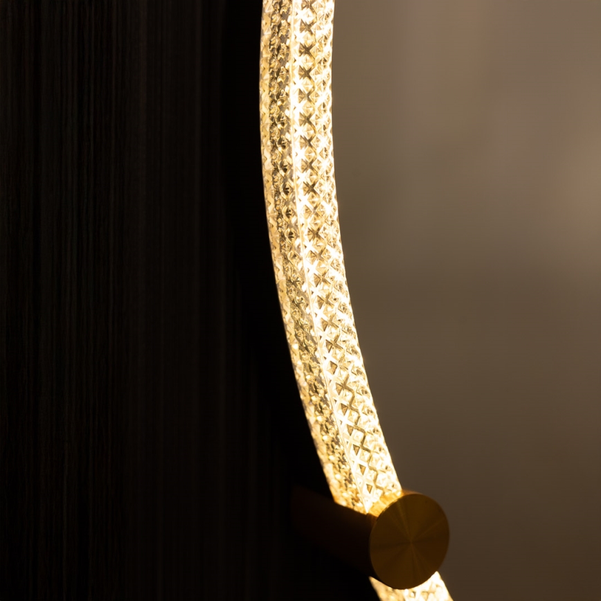 Zuma Line - LED Баня стена огледало с подсветка LED/24W/230V 3000/4000/6000K Ø 60 см IP44 прозрачен/златист
