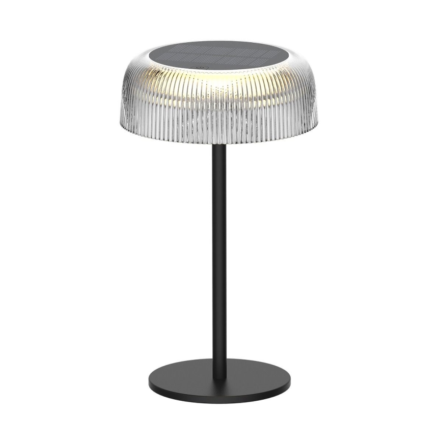 Zuma Line - LED Димируем соларен акумулаторен настолна лампа LED/2,5W/2000 mAh IP44 черен