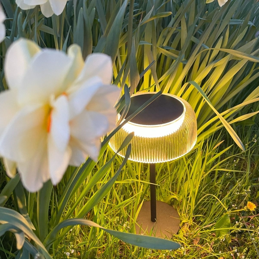 Zuma Line - LED Димируем соларен акумулаторен настолна лампа LED/2,5W/2000 mAh IP44 черен