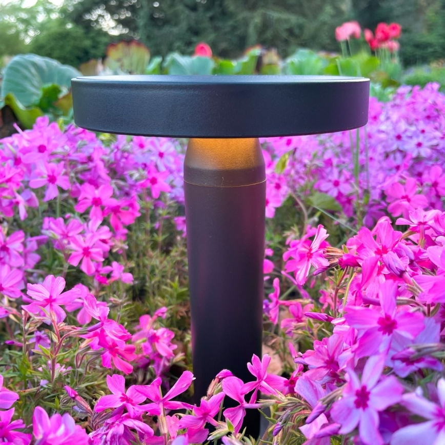 Zuma Line - LED Димируем соларен акумулаторен настолна лампа LED/2W/2000 mAh IP44 черен