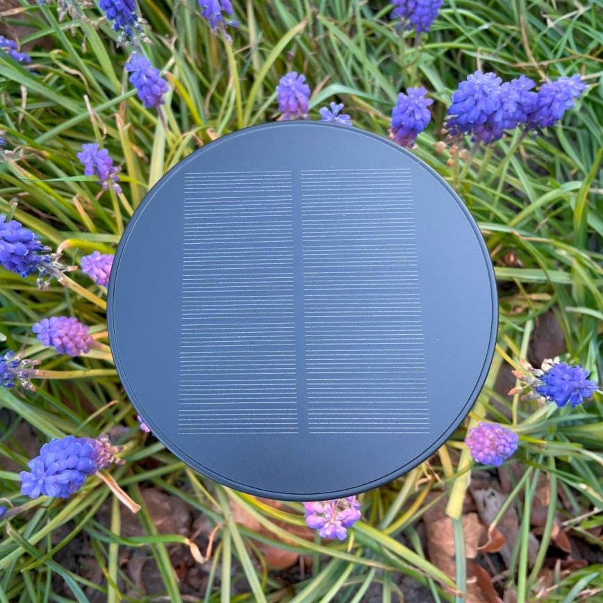 Zuma Line - LED Димируем соларен акумулаторен настолна лампа LED/2W/2000 mAh IP44 черен