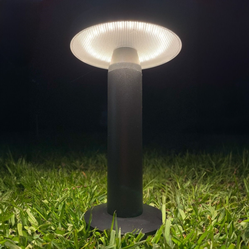 Zuma Line - LED регулируема соларна настолна лампа с вградена батерия LED/2W/2000 mAh IP44 черна