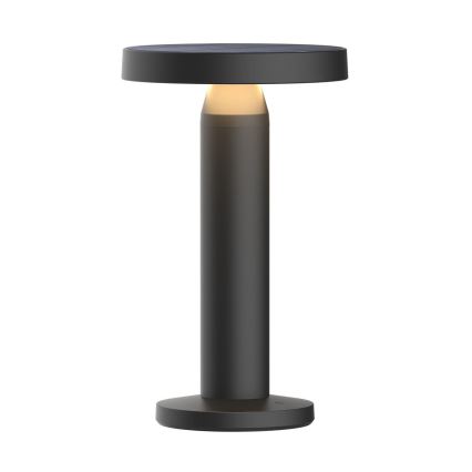 Zuma Line - LED регулируема соларна настолна лампа с вградена батерия LED/2W/2000 mAh IP44 черна