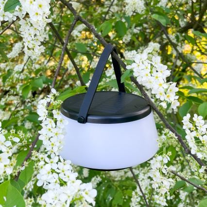 Zuma Line - LED Димируем соларен акумулаторен настолна лампа LED/2,2W/2000 mAh IP44 черен