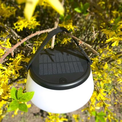 Zuma Line - LED Димируем соларен акумулаторен настолна лампа LED/2,2W/2000 mAh IP44 черен