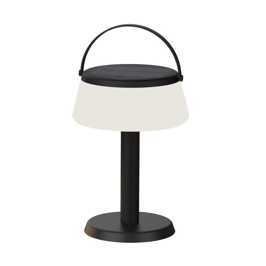 Zuma Line - LED Димируем соларен акумулаторен настолна лампа LED/2,2W/2000 mAh IP44 черен