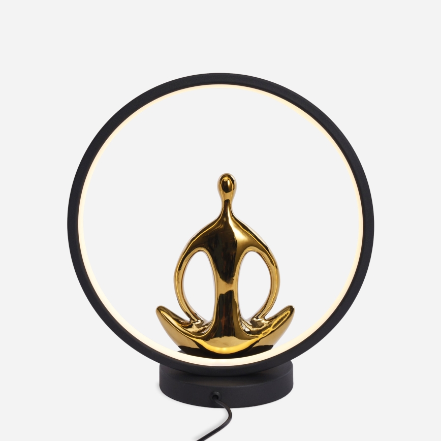 Zuma Line - LED Настолна лампа LED/4W/5V черен/златист