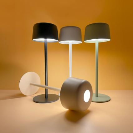 Zuma Line - LED регулируема презареждаема настолна лампа LED/2W/1200 mAh IP44 черна