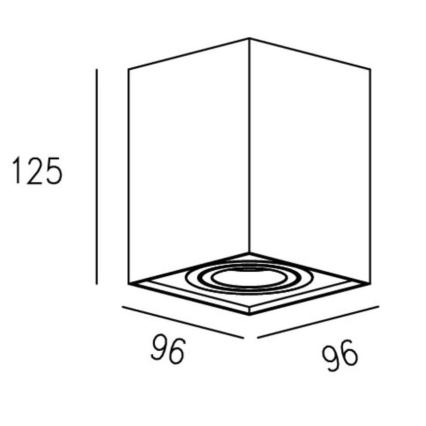 Zuma Line - Спот 1xGU10/50W/230V черен