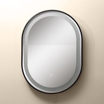 Zuma Line - LED Баня стена огледало с подсветка LED/24W/230V 3000/4000/6000K 70x50 см IP44 черен