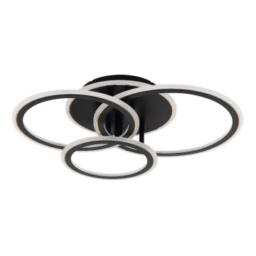 Zuma Line - LED Димируем плафон LED/55W/230V 3000-6000K черен + дистанционно управление