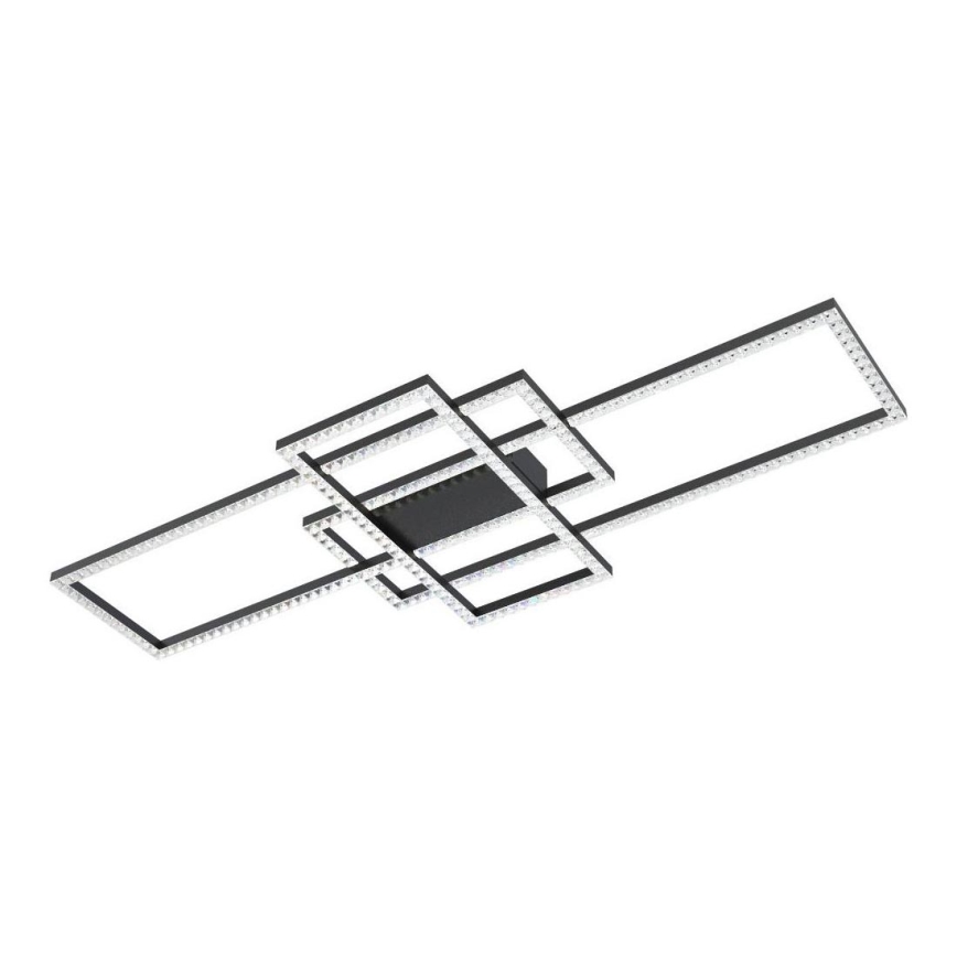 Zuma Line - LED Димируем кристален плафон LED/52W/230V 2700-6000K черен + дистанционно управление