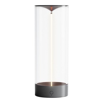 Zuma Line - LED Димируема акумулаторна настолна лампа LED/1,2W/230V сив IP54