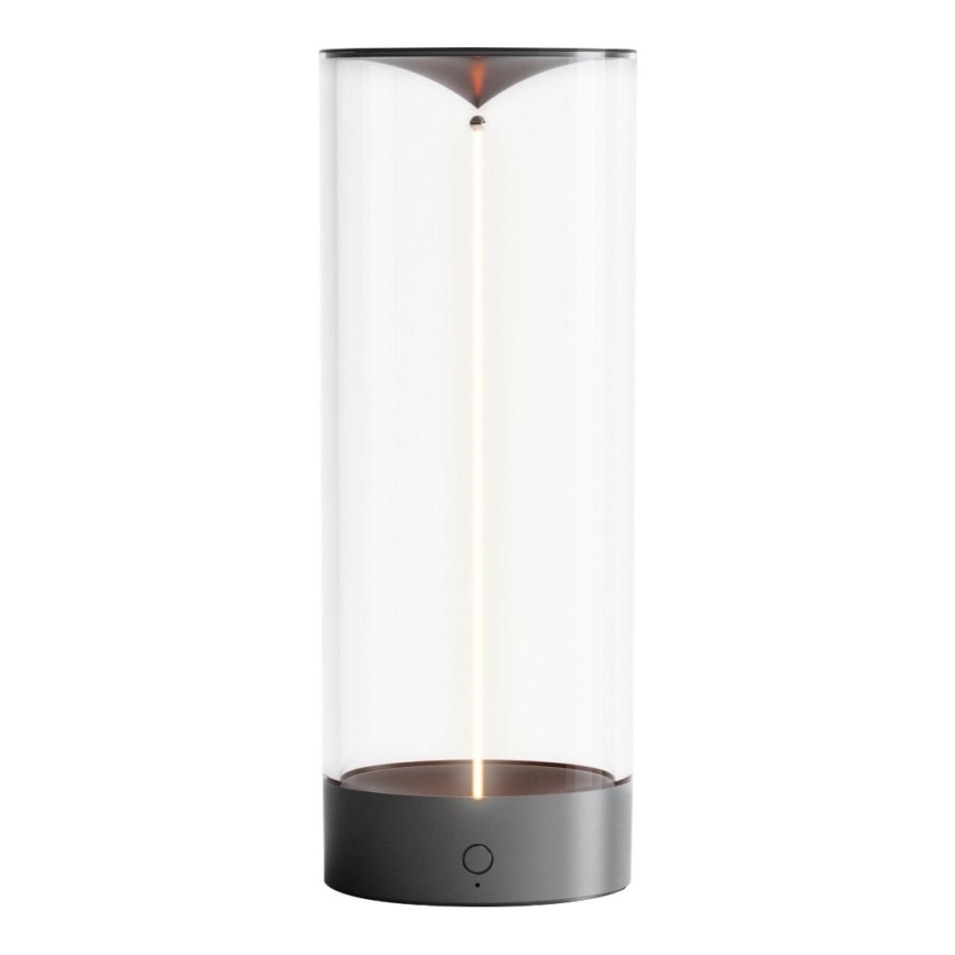 Zuma Line - LED Димируема акумулаторна настолна лампа LED/1,2W/230V сив IP54